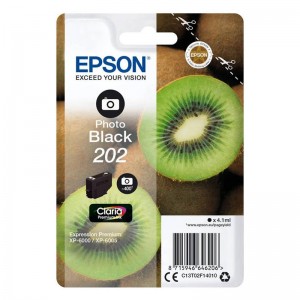 Tinteiro Epson Original Singlepack Photo Black 202 Claria Premium Ink